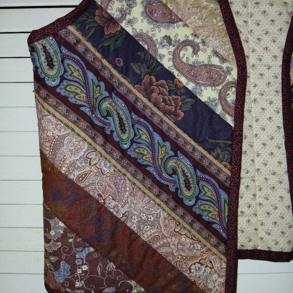 Hand Crafted Patchwork Vest - Multicolor - Picture 3 of 10